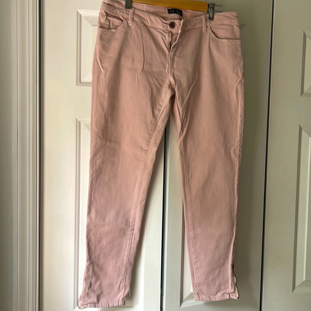 Armani jean capris in a beautiful dusty rose
